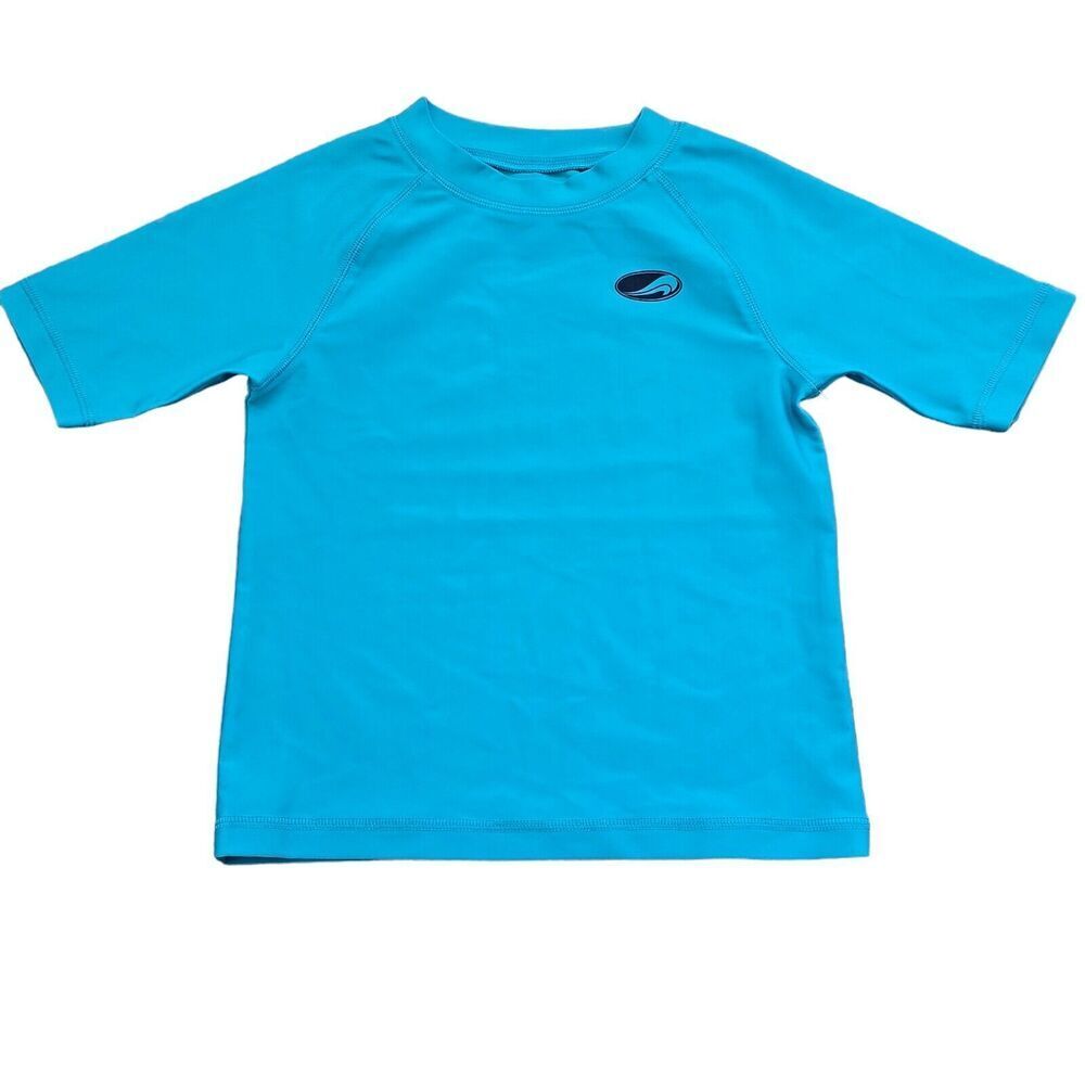 Arizona Jean Co Boys XXS Short Sleeve Rashguard Shirt UPF 50+ Swimming Top Blue